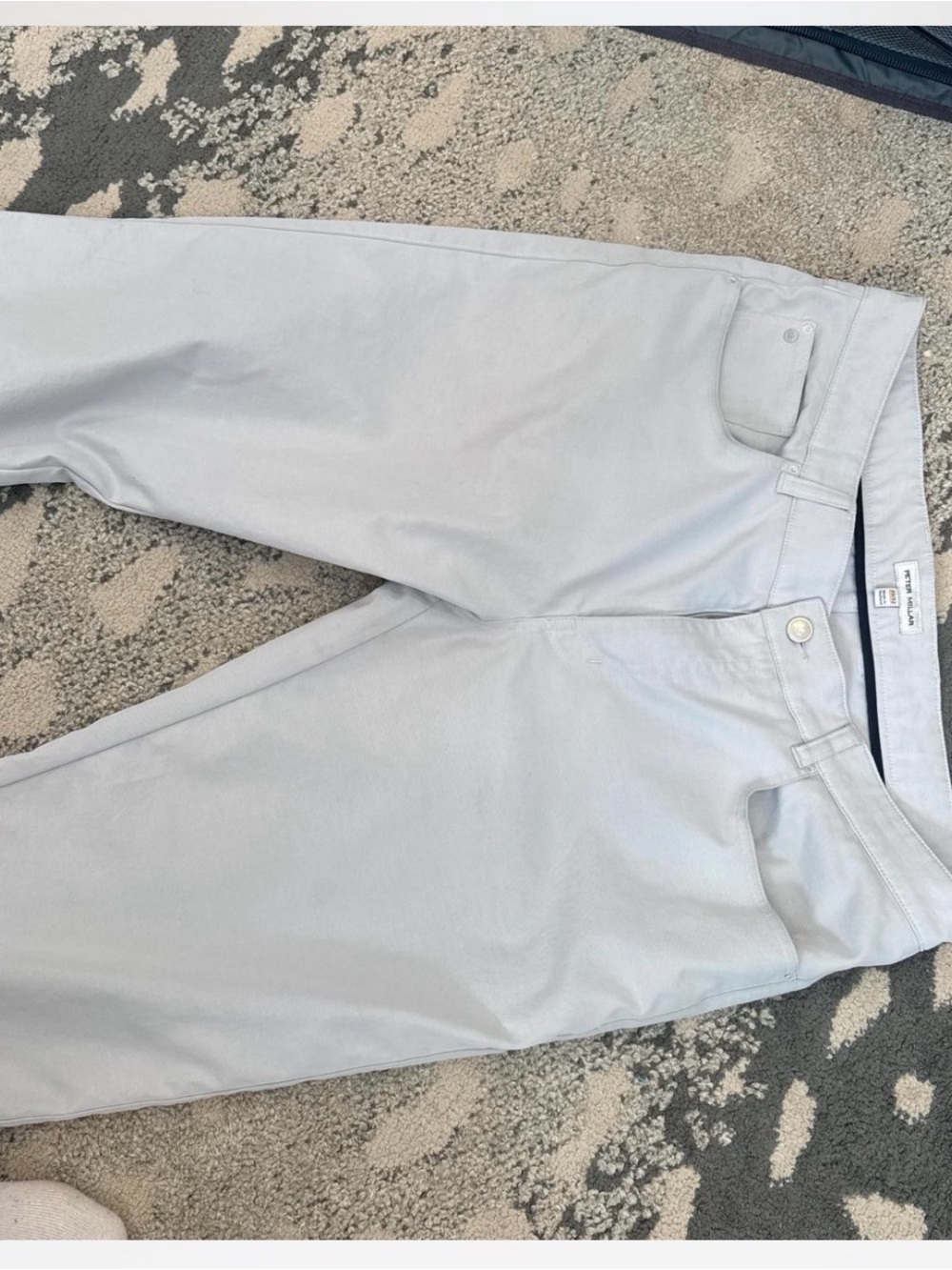 Peter Millar Light Gray Men's Chino Pants